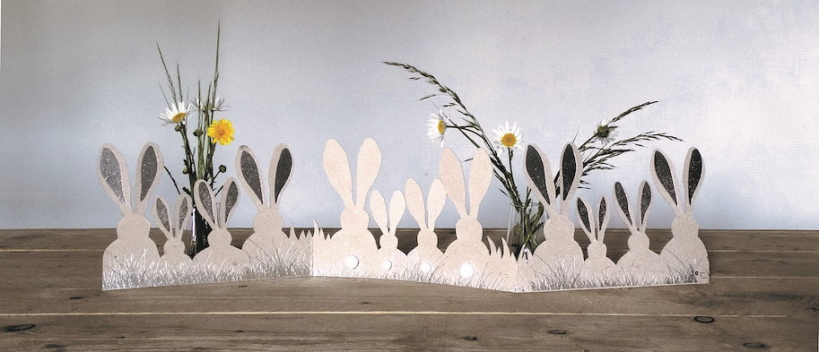 Silhouetten: Happy Birthday,  Sterntaler, Hochzeits,  Langohrhasen