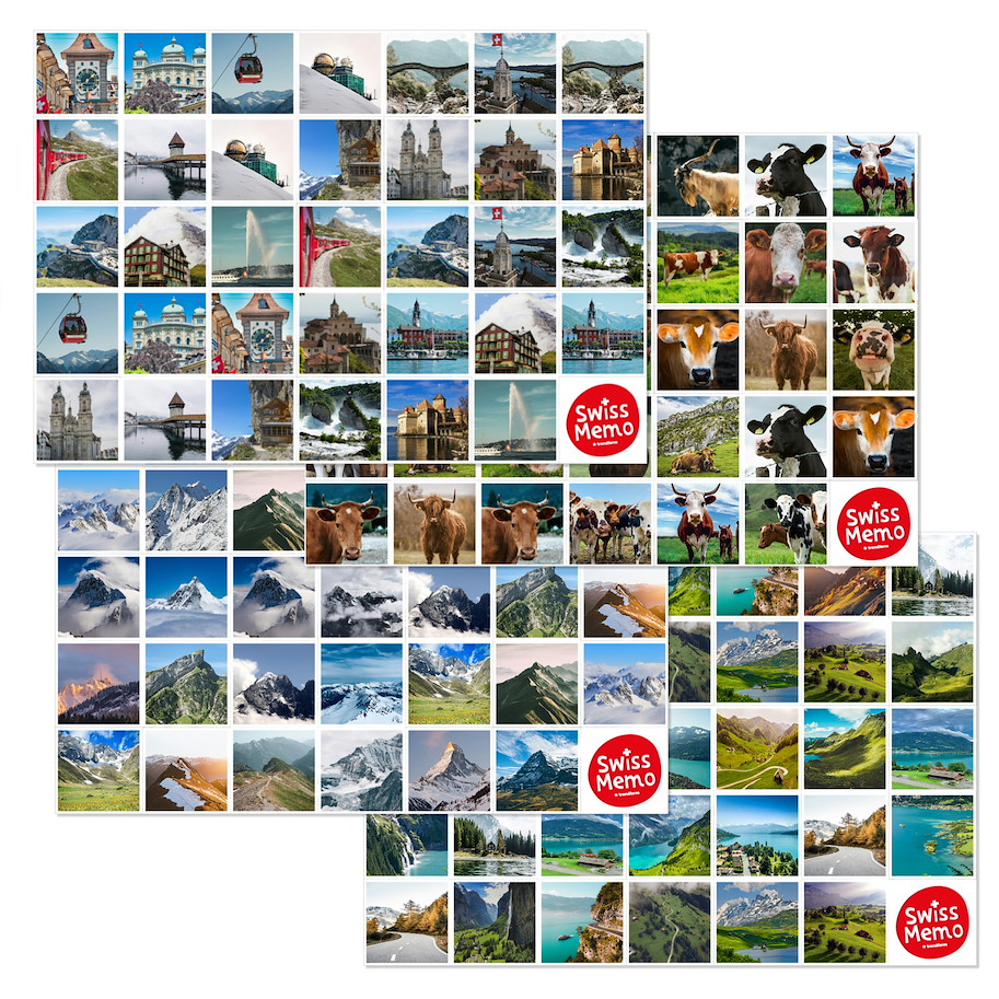 Swiss Memo-Tischset Block